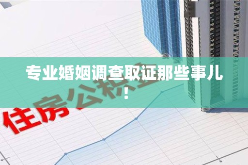 瑞昌专业婚姻调查取证那些事儿！