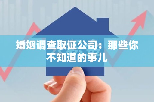 瑞昌婚姻调查取证公司：那些你不知道的事儿