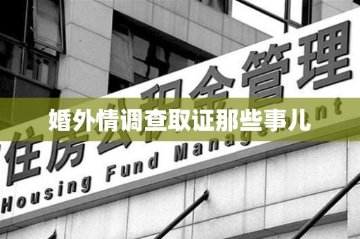 瑞昌婚外情调查取证那些事儿
