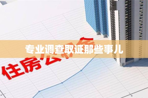 瑞昌专业调查取证那些事儿