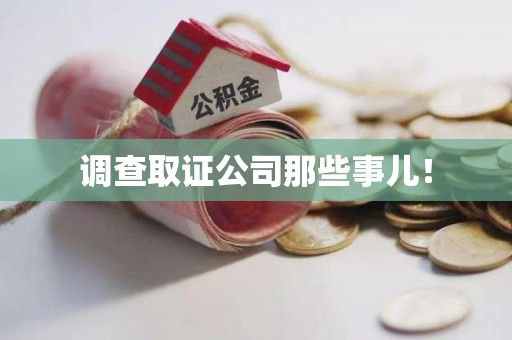 瑞昌调查取证公司那些事儿！