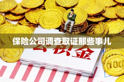 瑞昌保险公司调查取证那些事儿