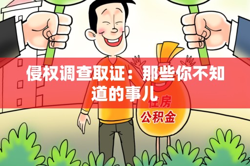 瑞昌侵权调查取证：那些你不知道的事儿