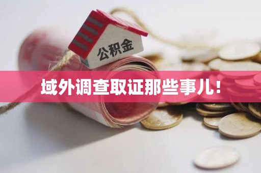 瑞昌域外调查取证那些事儿！