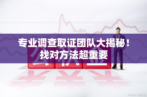 瑞昌专业调查取证团队大揭秘！找对方法超重要