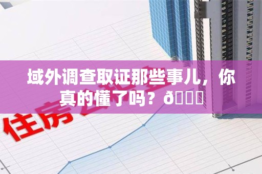 瑞昌域外调查取证那些事儿，你真的懂了吗？😎