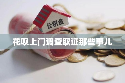 瑞昌花呗上门调查取证那些事儿