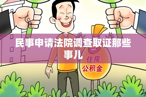 瑞昌民事申请法院调查取证那些事儿