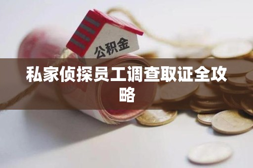 瑞昌私家侦探员工调查取证全攻略